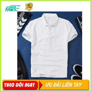Áo thun nam cá sấu, Áo POLO nam cổ trụ tay ngắn TRƠN 2 MÀU -H AZACI VN