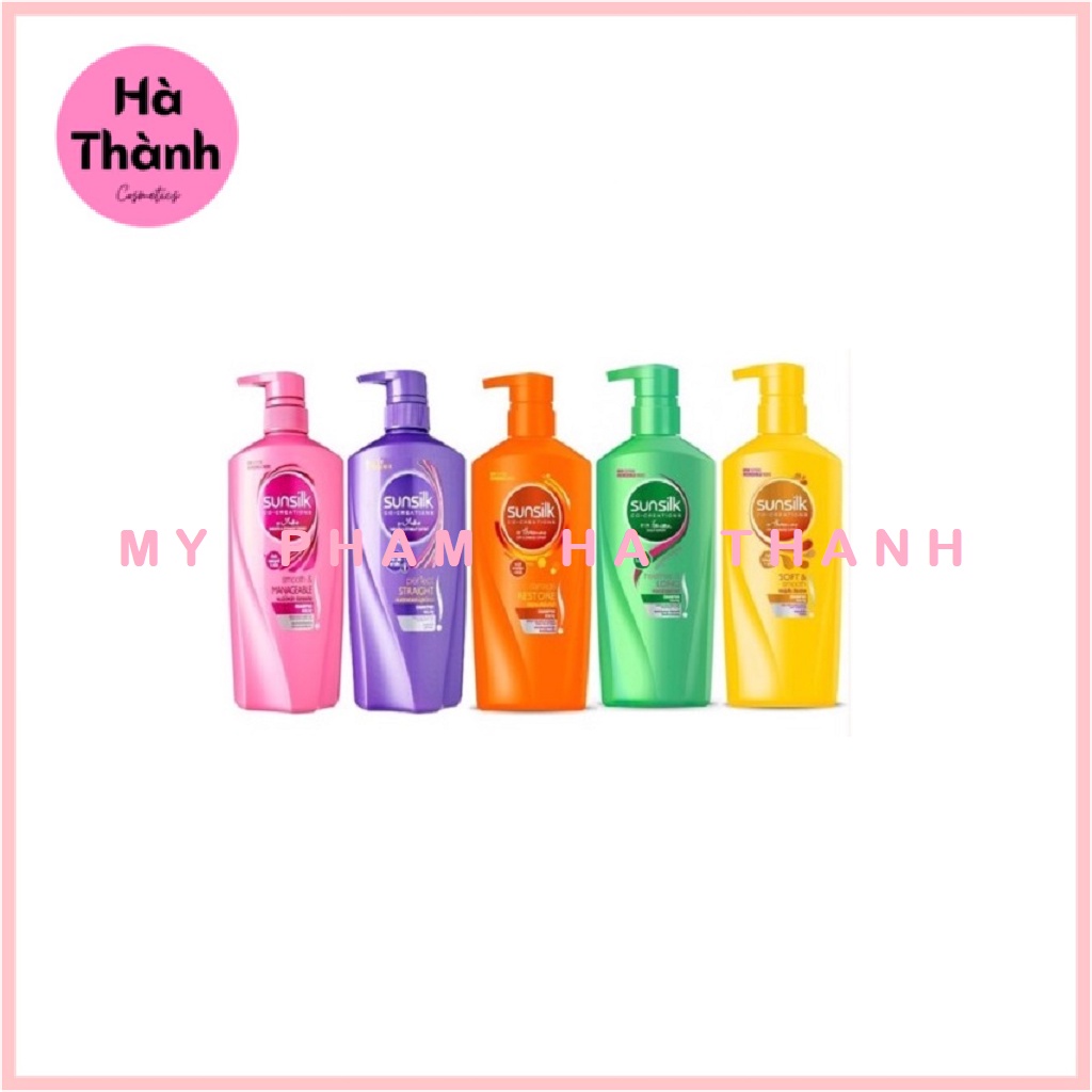 Dầu gội đầu Sunsilk Thái Lan 450ml, chắc khỏe, mềm mượt, phục hồi tóc hư tổn -HT141