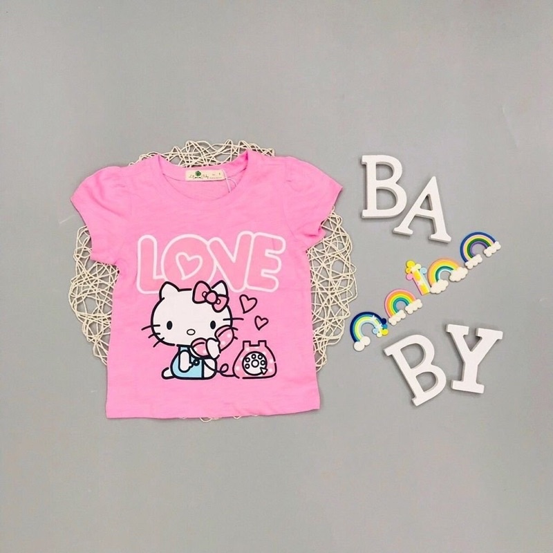 Áo thun cho bé gái size 1-5 tuổi, áo phông bé gái chất cotton mềm mát - SUNKIDS1