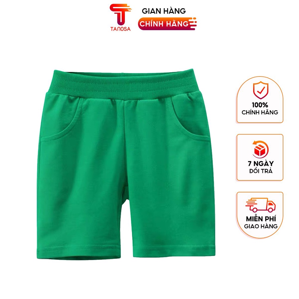 Quần short bé trai TANOSA size lớn cho bé từ 2 đến 10 tuổi