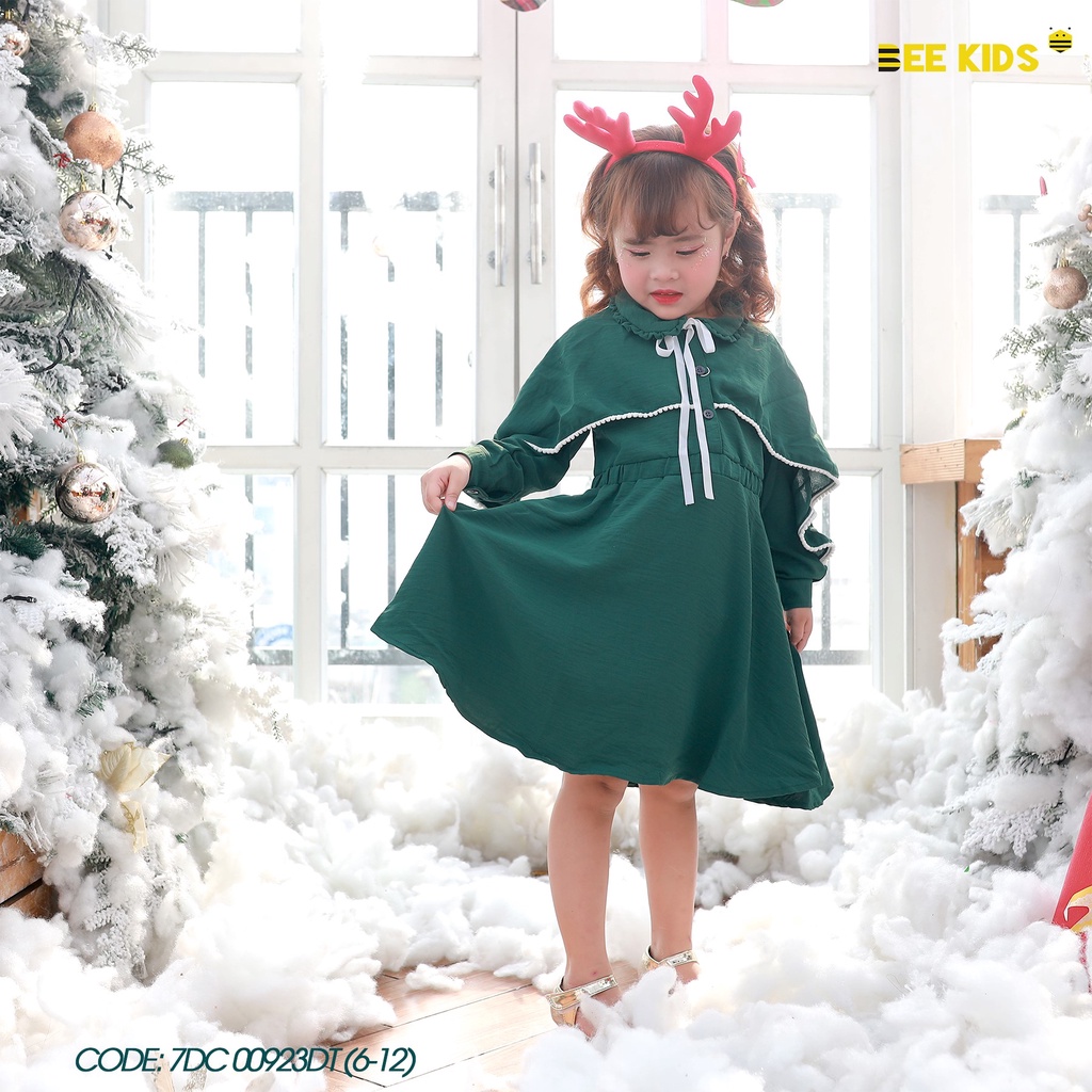 Váy Dài Tay Bé Gái Bee Kids Chất Liệu Thô  Mềm Mịn , Không Bai Không Xù, Không nhăn (6-12 Tuổi)7DC00923DT