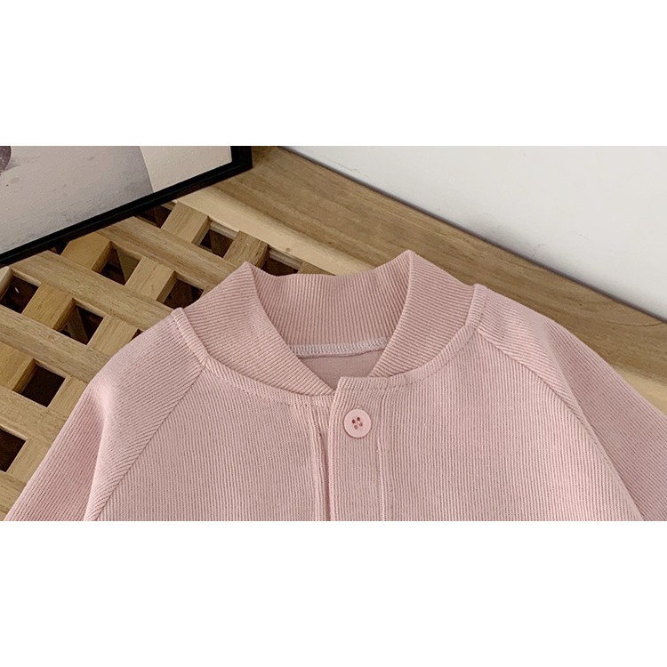 Áo Khoác Cardigan Kiểu Hàn Quốc Thời Trang Xuân Thu 2021 Cho Bé Gái