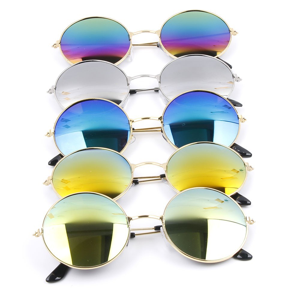 Kính mát tròn tráng gương phong cách retro gentle monster | BigBuy360 - bigbuy360.vn