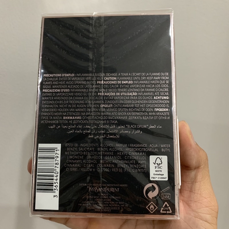Nước hoa Yves Saint Laurent Black Opium EDP 90ml full seal