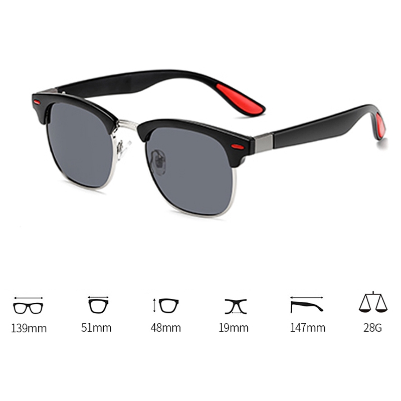 Mắt kính thời trang gọng hình vuông dành cho nam chạy xe ngoài trời