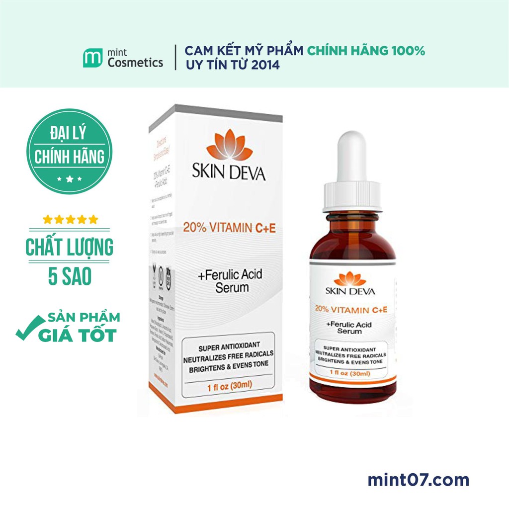 Serum Giảm Thâm , Sáng Da Skin Deva 20% Vitamin C+E+ Ferulic Acid