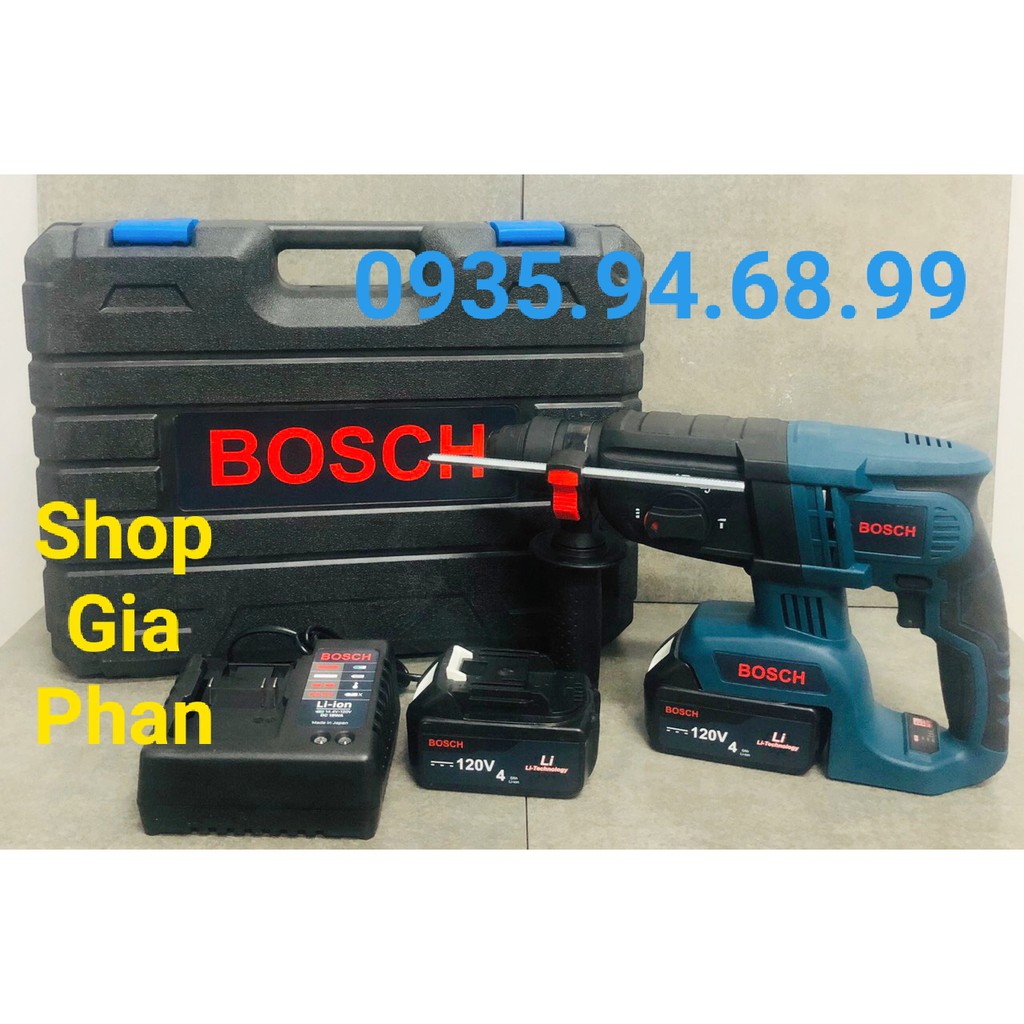 Khoan pin Bê Tông 3CN Không Chổi Than Bosch 120V