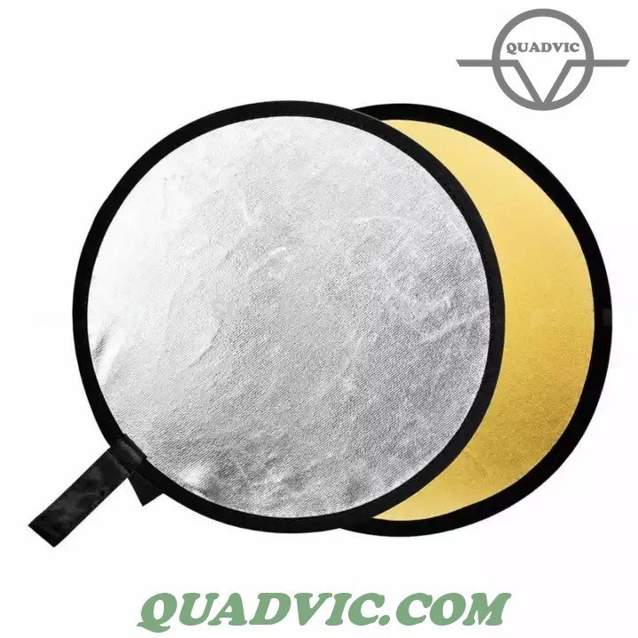 Tấm hắt sáng tấm phản sáng tròn 2 in 1 110cm QUADVIC.COM N00232