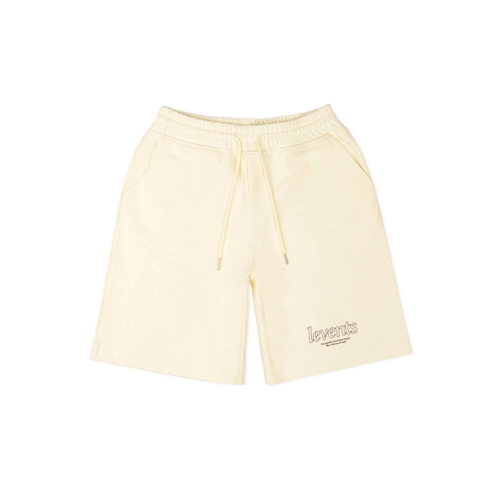 Quần Đùi / Quần Short LEVENTS® PLAY LOGO SHORT (CREAM / BLACK / GREEN) Tặng Kèm Túi Tote Hoặc Túi Giấy Khi Mua Từ 2SP Le