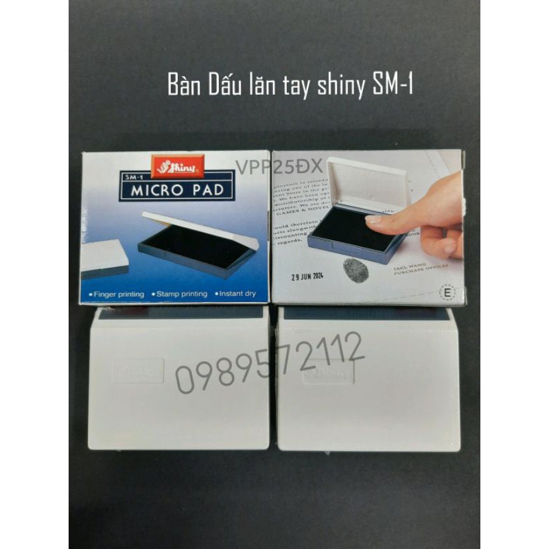 Hộp dấu lăn tay shiny SM-1