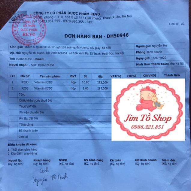 [100% Hàng Auth] LineaBon  K2+D3 - Bổ sung vitamin K2 D3 drops Tăng cường hấp thu canxi tối đa (Lọ 10ml) | Thế Giới Skin Care