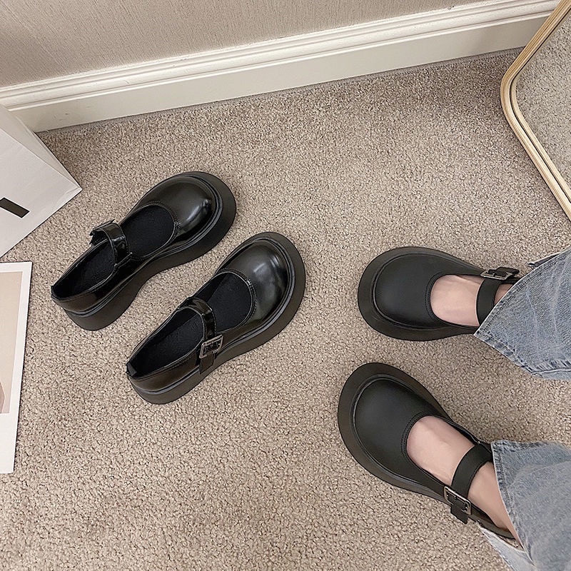 Giày Lolita Độn Đế