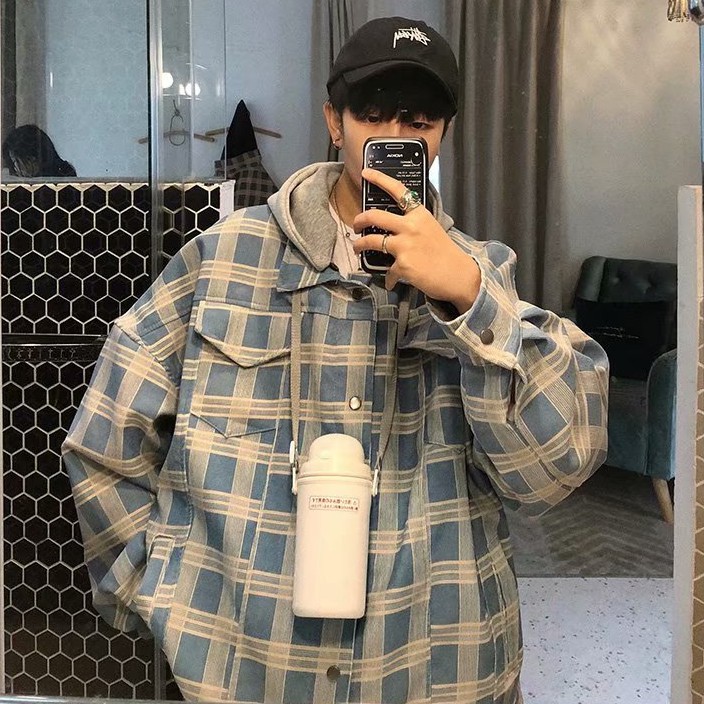 Áo Hoodie Tay Dài Form Rộng In Họa Tiết Cá Tính Size M-2Xl