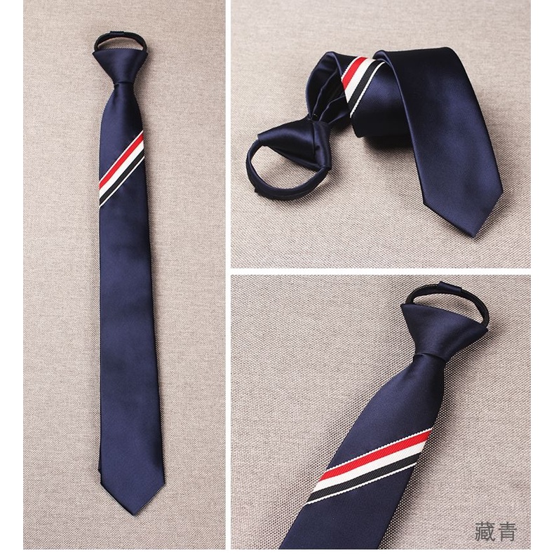 Cà Vạt Nam Bản Hẹp 6cm Màu Đen Bạc Thời Trang Hàn Quốc