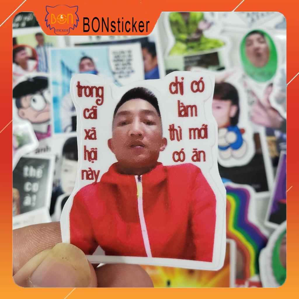 Sticker Khá Bảnh - Huấn Rose | Set Sticker Dán Laptop , Dán Sổ Tay , Dán Nón Bảo Hiểm , Dán Xe Máy