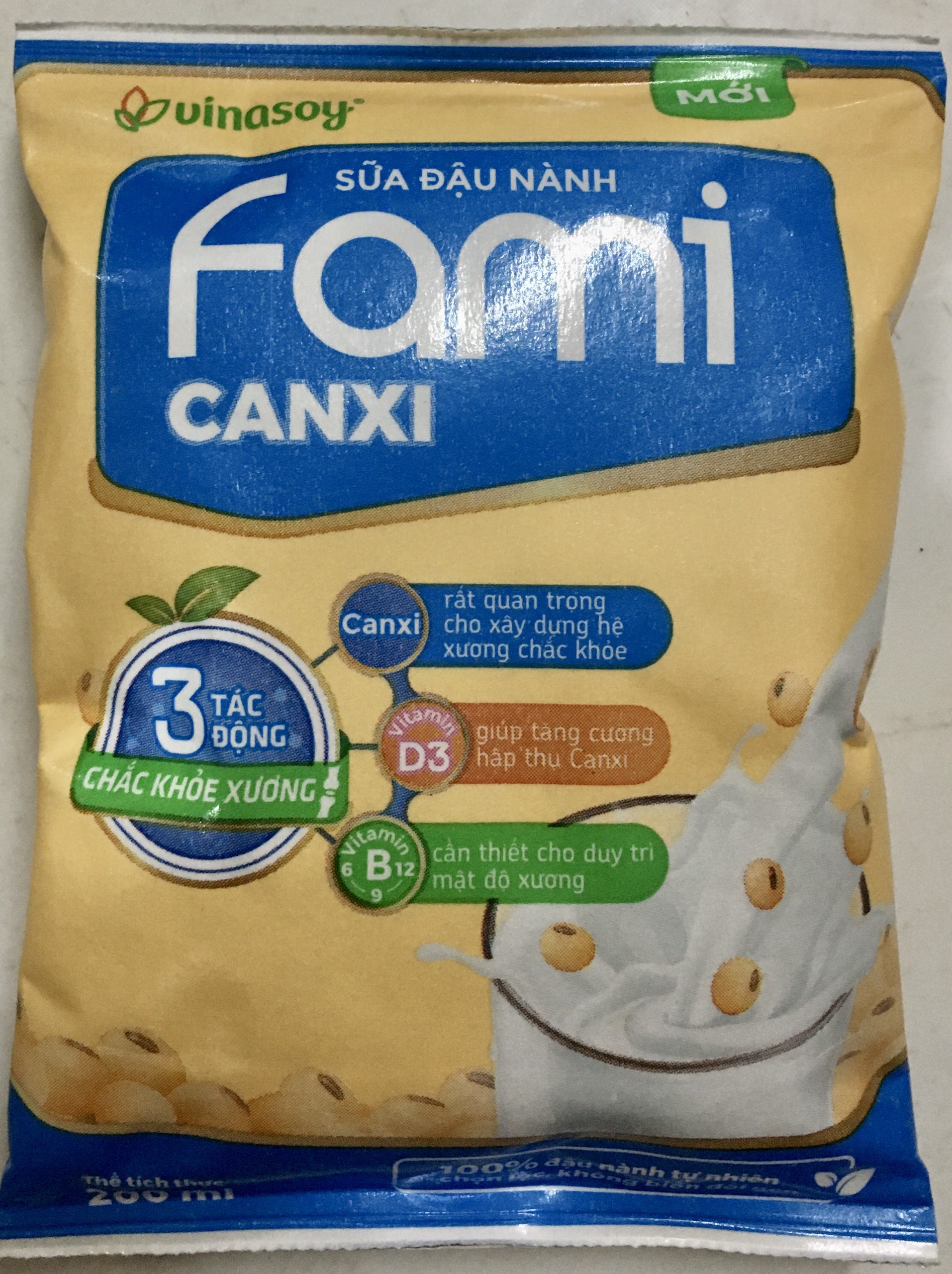 Sữa đậu nành Fami Canxi 200ml