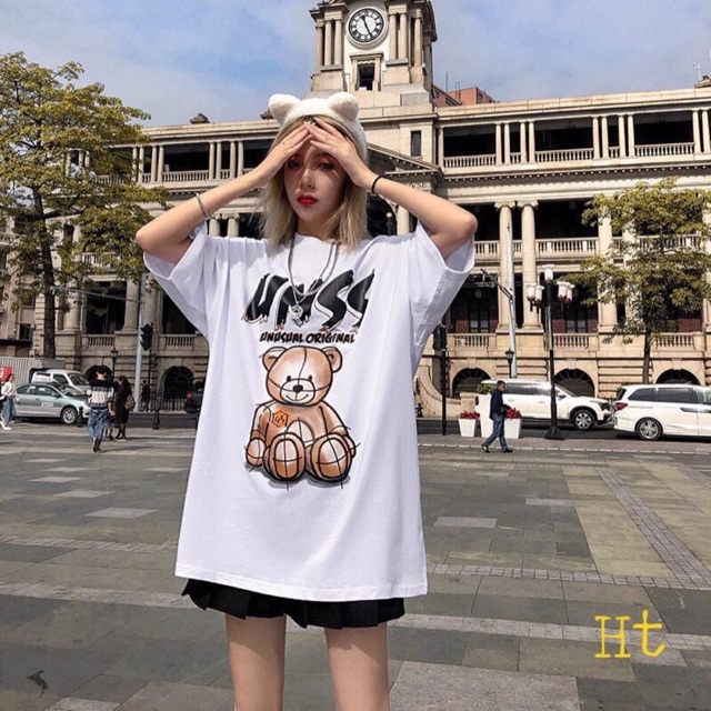 Áo phông Gấu Bóng chày chất tici H2O978