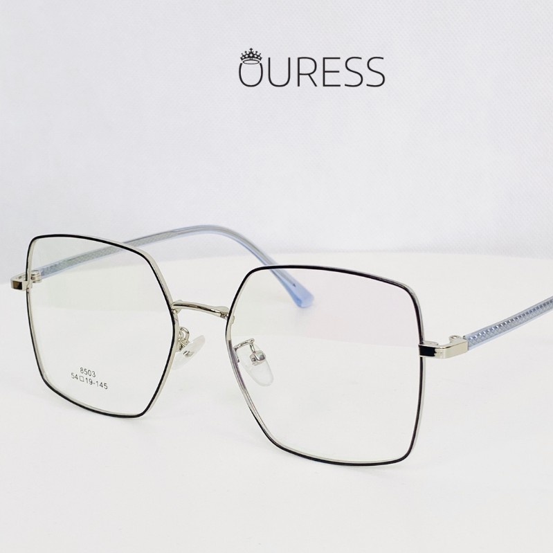 Gọng kính Vuông Hợp Kim Ouress 8503 Cực Nhẹ Dễ Thương