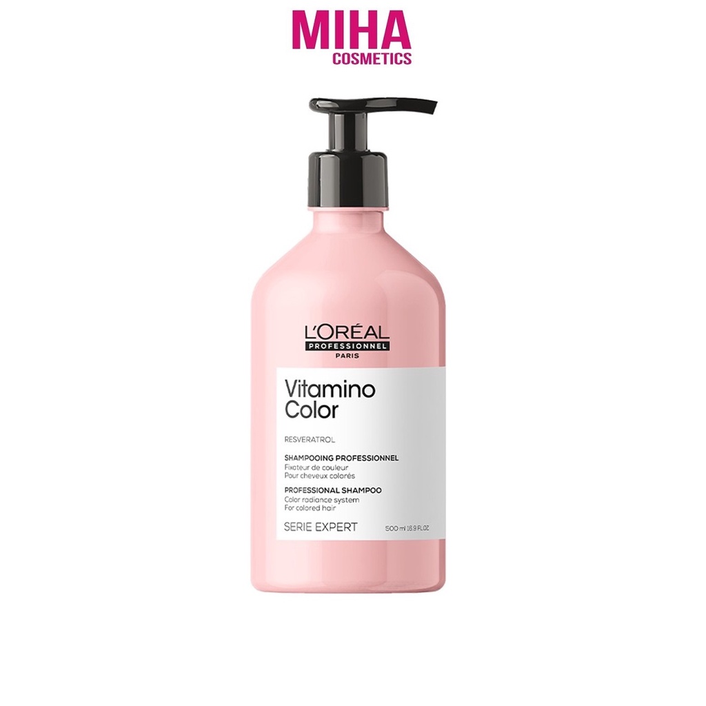 Dầu Gội Giữ Màu Tóc Nhuộm LOreal Professionne Serie Expert Vitamino Resveratrol 500ml