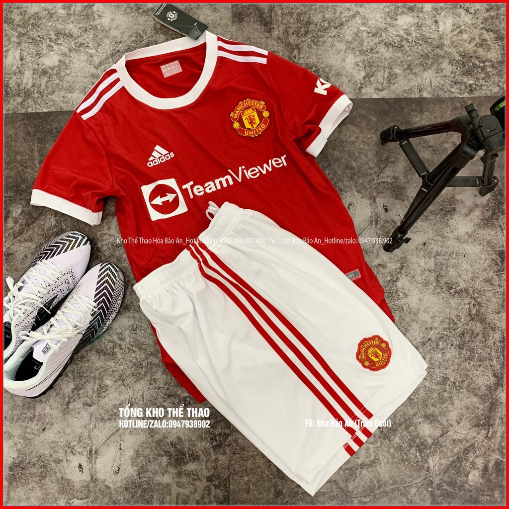 Áo bóng đá ⚽️ CLB MU Màu Đỏ cao cấp /Freeship/ Bộ quần áo bóng đá clb MU cao cấp mới nhất mùa 2020/2021