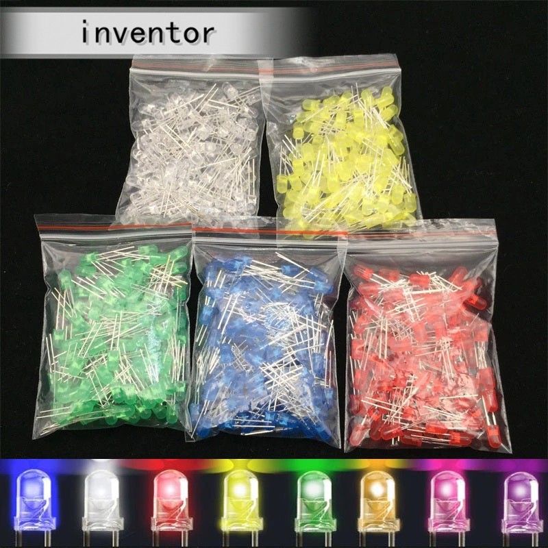 Set 100 Đi Ốt Đèn led 5mm 5mm Đa Dụng Chất Lượng Cao