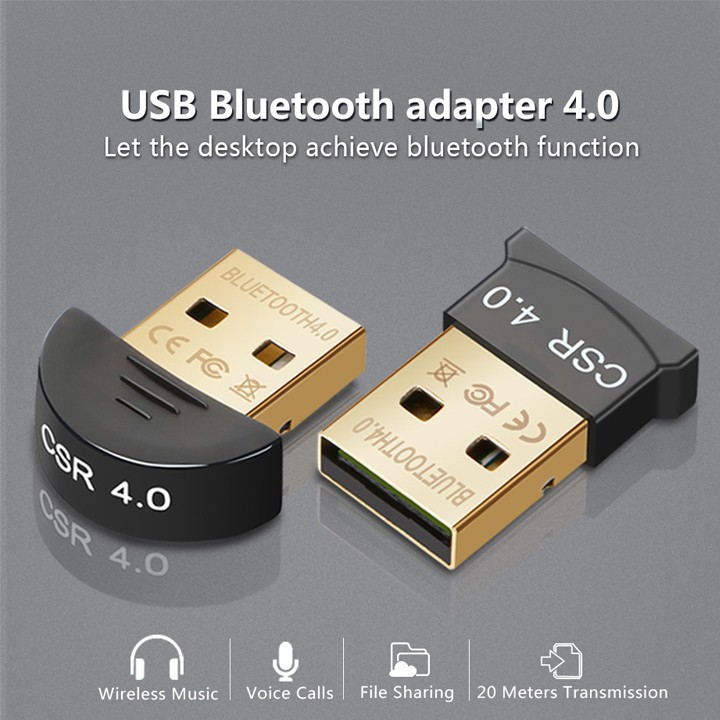 USB Bluetooth CSR 4.0 bổ sung bluetooth cho máy tính PC