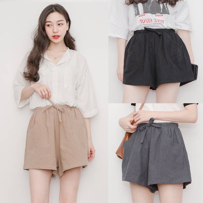 Quần đũi ống rộng nữ short mặc nhà big size GUPO STORE WS32