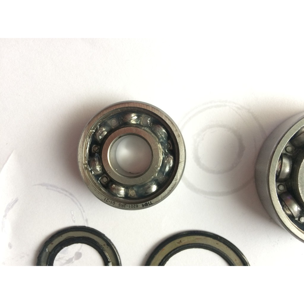 Vòng bi  trục 12mm model 6301-2RS dùng cho xe máy, xe đạp điện