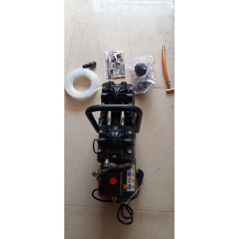 Máy nén khí Etop sạch 9l chống ồn, tặng kèm dây hơi, súng xì, đầu bơm xe