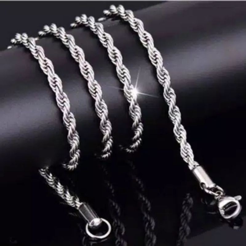 Dây Chuyền Inox Mạ Bạc 1.0 0.8 Thời Trang