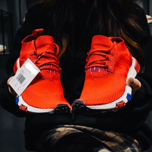 GIÀY THỂ THAO NAM NỮ NMD RACER PRIMEKNIT ASH FULL RED MEN'S AND WOMEN'S FASHIONS