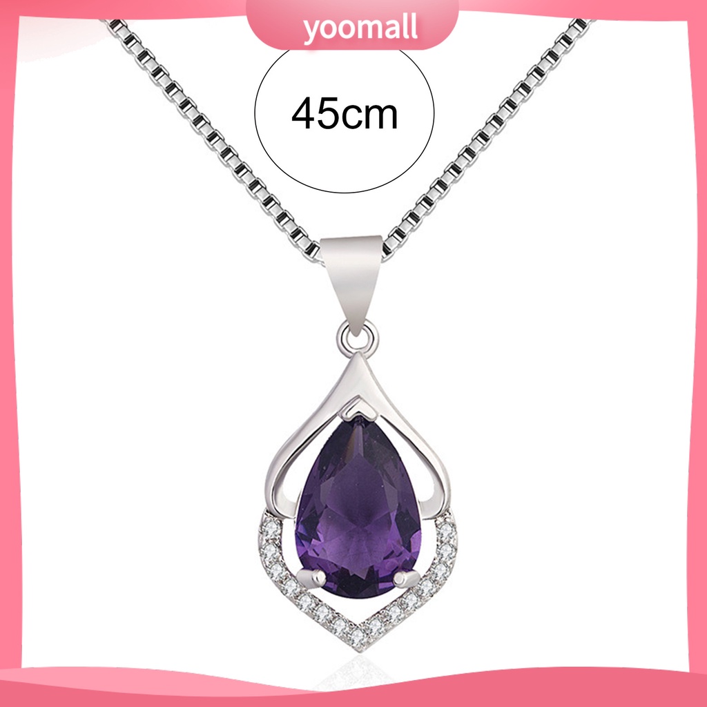 Vòng Cổ Bằng Hợp Kim Đính Pha Lê Giả Lấp Lánh Sang Trọng Cho Nữ