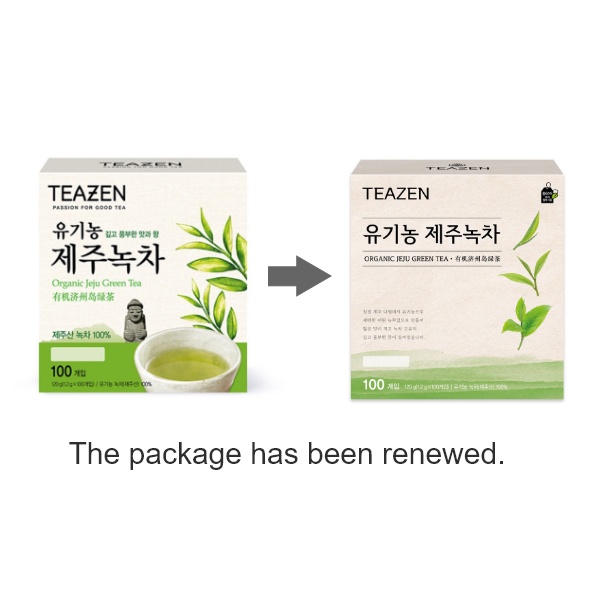TEAZEN Organic Jeju Green Tea 100T / 100% organic green tea from Jeju