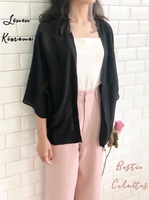 [Mã FAMARAL1 giảm 10k đơn 50k] Kimono đũi tằm Betterista (nhiều màu xinh)
