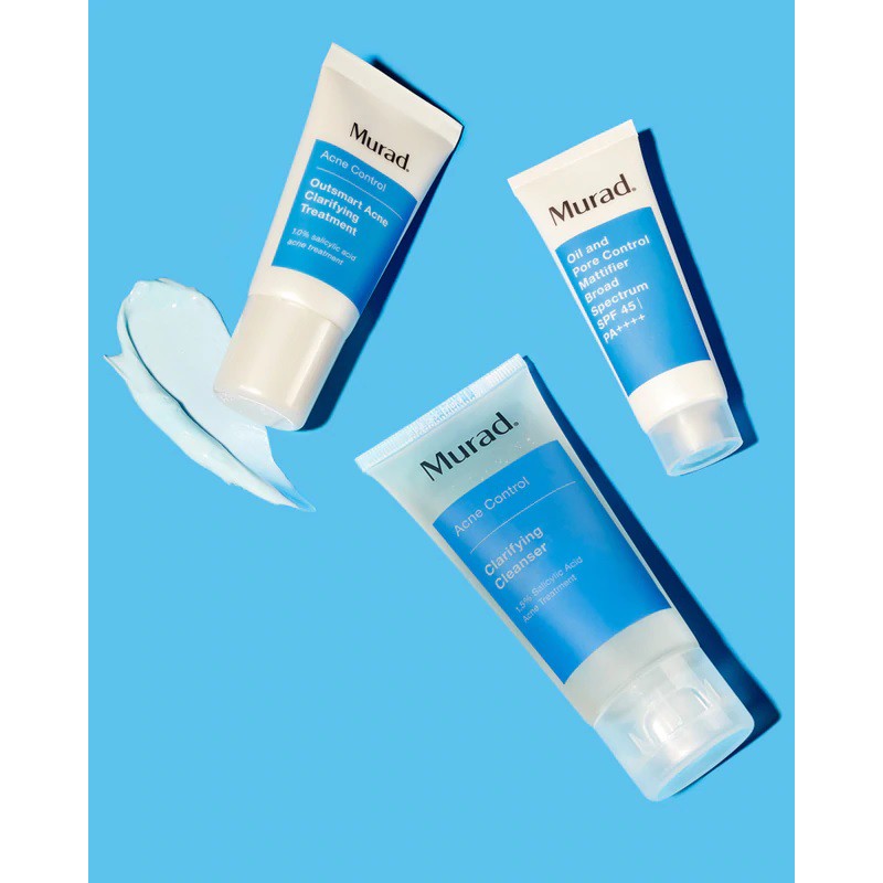 Bộ Sản Phẩm Cải Thiện Da Xóa Mụn và Kiểm Soát Dầu Murad Acne Control 30-Day Trial Kit
