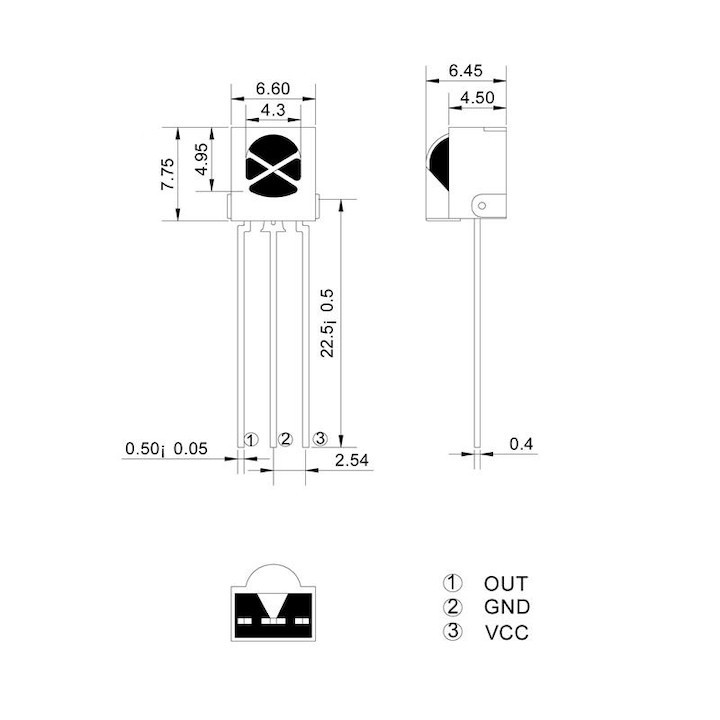 Mắt Nhận Hồng Ngoại Vỏ Sắt