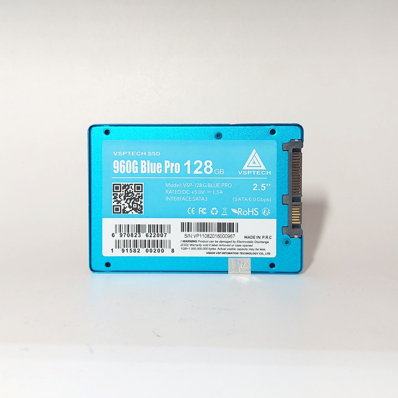 Ổ cứng SSD VSPTECH 960G Blue Pro dung lượng 128GB - tốc độ ghi 450MB/s (Xanh)