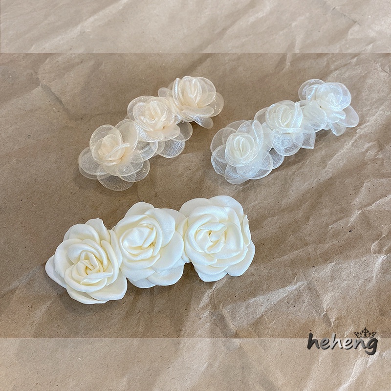 South Korea chao xian Camellia Hairpin Head ding jia Fashion Ladies Wind High-Grade Niche Flowers Hair Female