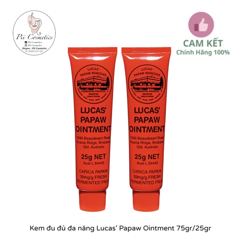 Kem đu đủ đa năng Lucas’ Papaw Ointment 25gr