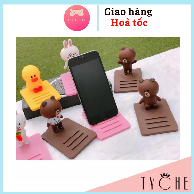 Giá đỡ điện thoại Thỏ cony, Gấu Brown, Vịt vàng siêu đáng yêu ( Giao hình ngẫu nhiên )