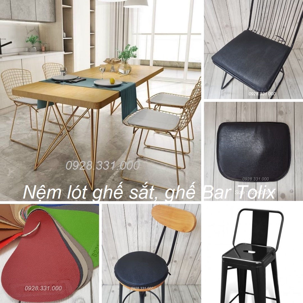 Đệm Lót Ghế Sắt, Nệm Lót Ghế Bar Tolix