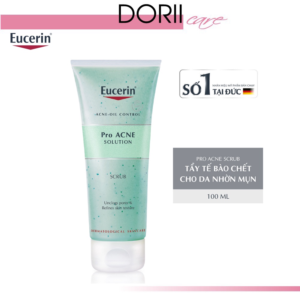 EUCERIN TẨY TẾ BÀO CHẾT NGĂN NGỪA MỤN PROACNE SCRUB