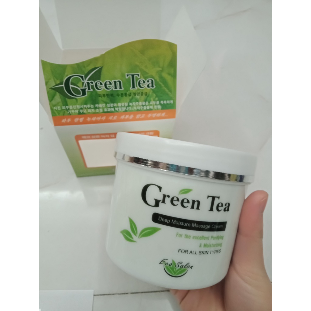 (Chính hãng) Kem massage mặt Green Tea Hàn Quốc (Có check code)