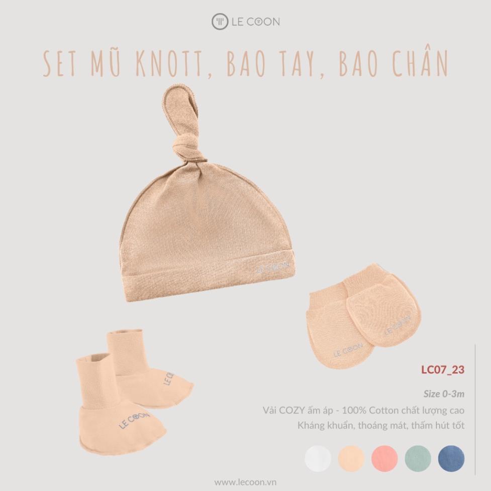 LE COON Set mũ, bao tay, bao chân