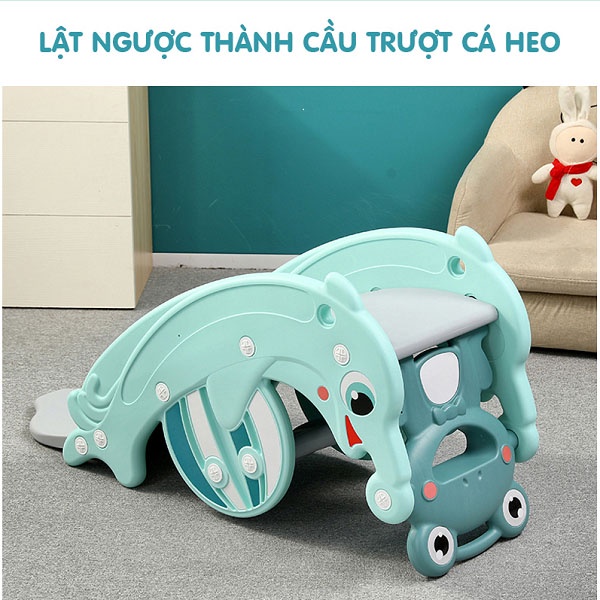 CẦU TRƯỢT CHO BÉ- CẦU TRƯỢT BẬP BÊNH - MẪU HOLA - MẶT GẤU - BẢO HÀNG 12 THÁNG