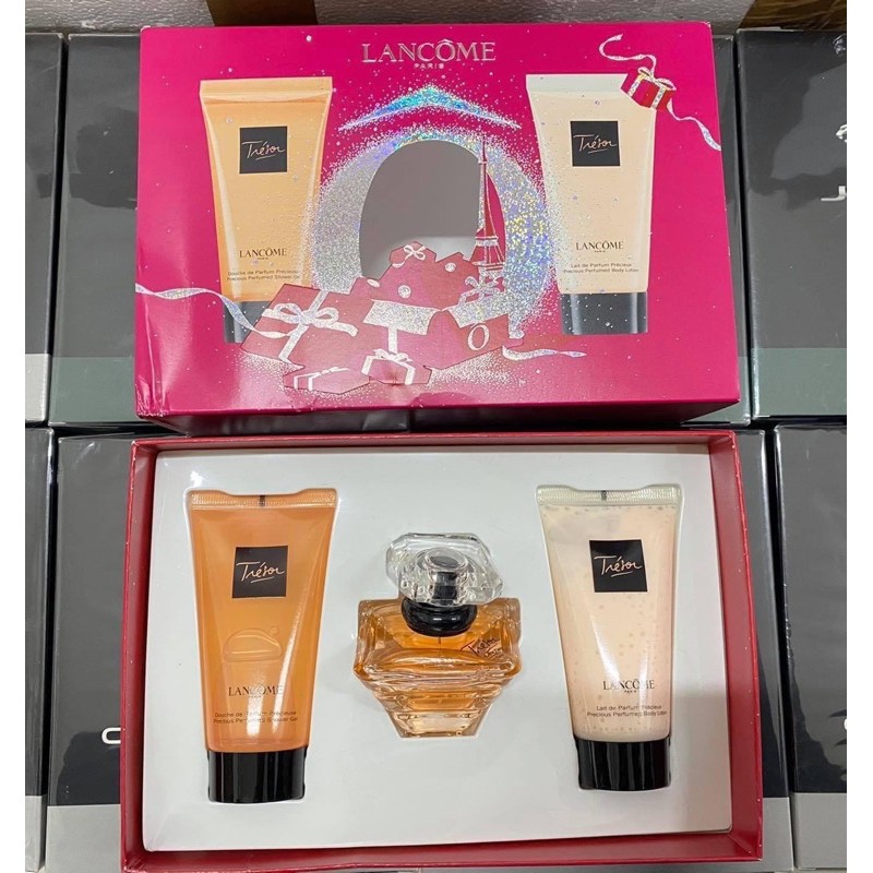 SET NƯỚC HOA + SỮA TẮM + DƯỠNG THỂ LANCÔME PARIS TRÉSOR | Thế Giới Skin Care
