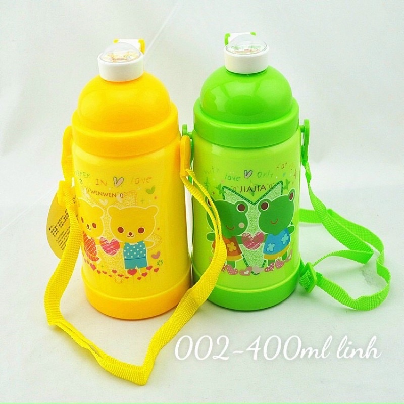 BÌNH NƯỚC HỌC SINH CÓ ỐNG HÚT DUNG TÍCH 400ml