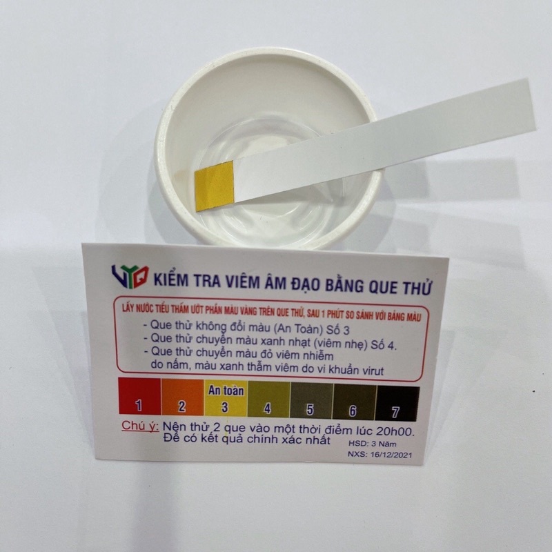 Combo 4 Que thử viêm nhiễm phụ khoa nhanh chính xác Que test nấm ngứa âm đạo