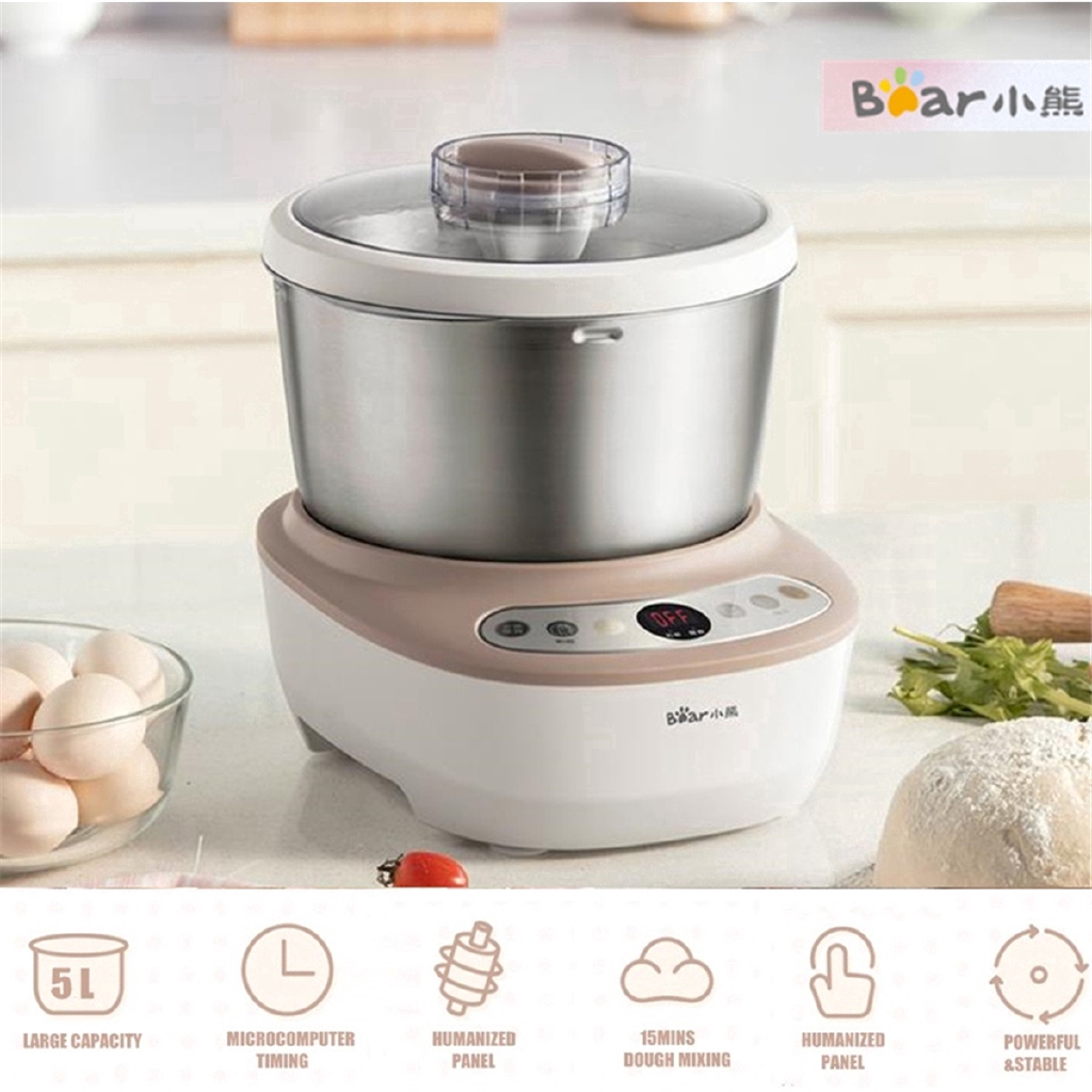 5L điện tự động trộn bột lên men kneading máy thép không gỉ bánh mì Maker