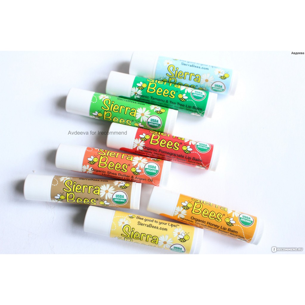 [Sierra Bees] Son dưỡng môi hữu cơ không màu cho bé